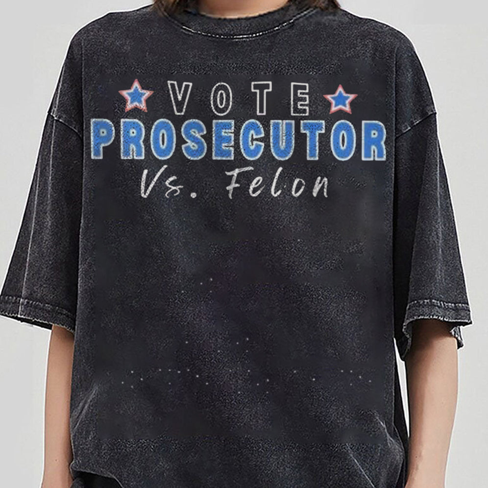 Retro Harris 2024 Prosecutor vs Felon Just Another Tuesday T-Shirt, Political Campaign Tee V8, Humorous Election Shirt9