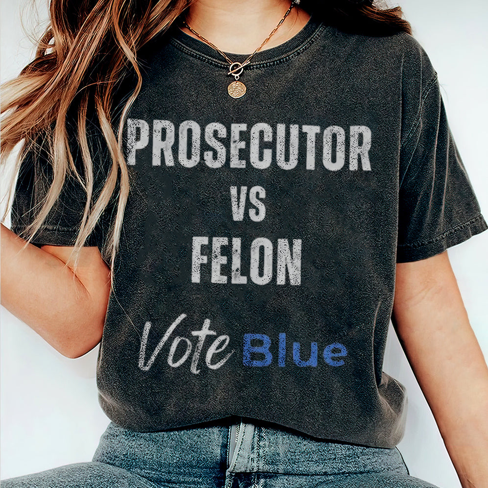 Retro Harris 2024 Prosecutor vs Felon Just Another Tuesday T-Shirt, Political Campaign Tee V9, Humorous Election Shirt