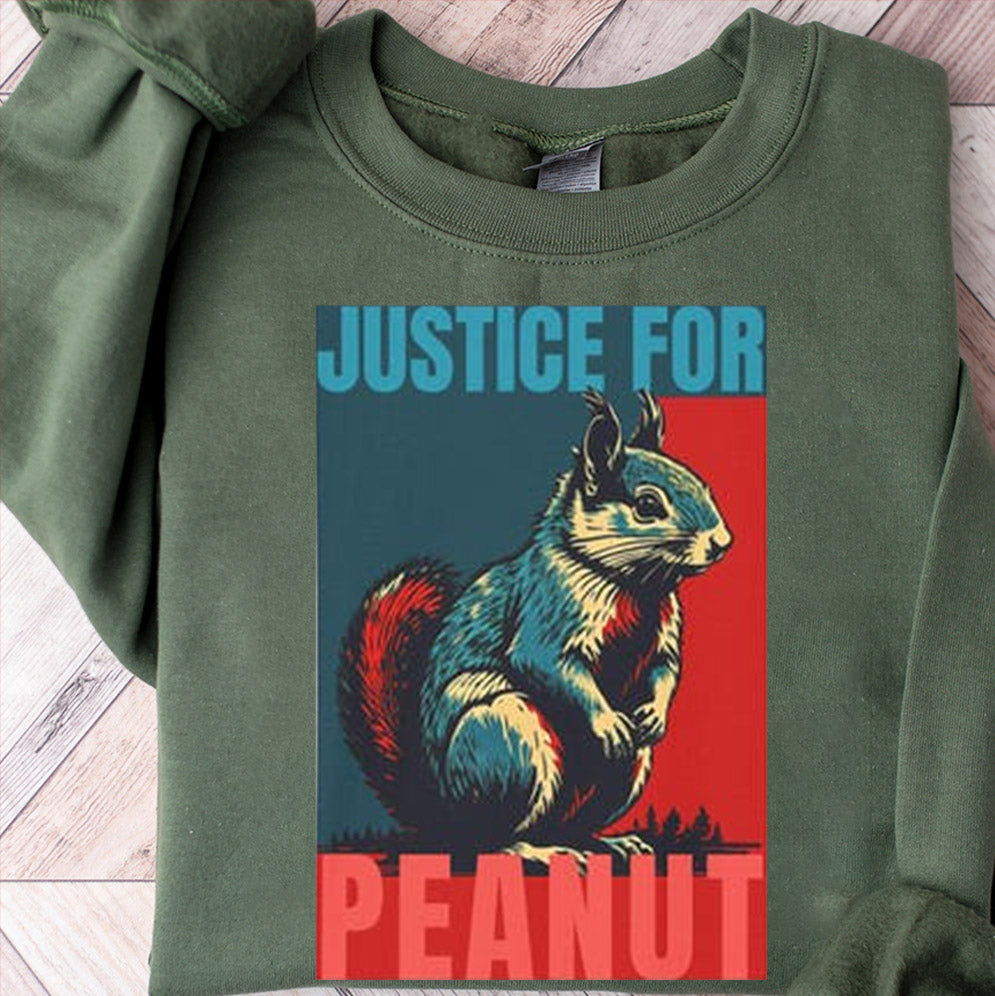 Retro Justice for Peanut the Squirrel Unisex Softstyle T-Shirt, New York City Tee Shirt, Activist Graphic Top, P?Nut The Squirrel
