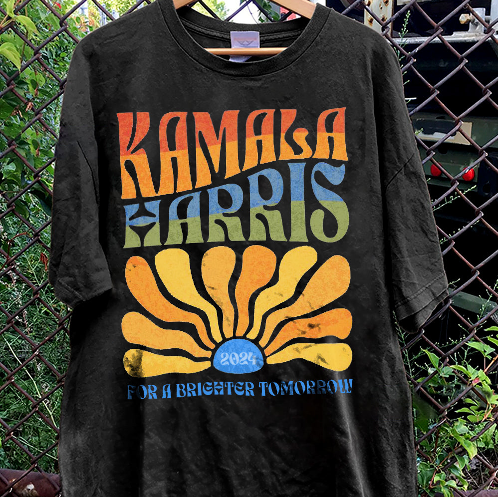 Retro Kamala Harris 2024 Shirt Kamala for President Shirt Boho Aesthetic Tee Retro Tee Election 2024 Shirt