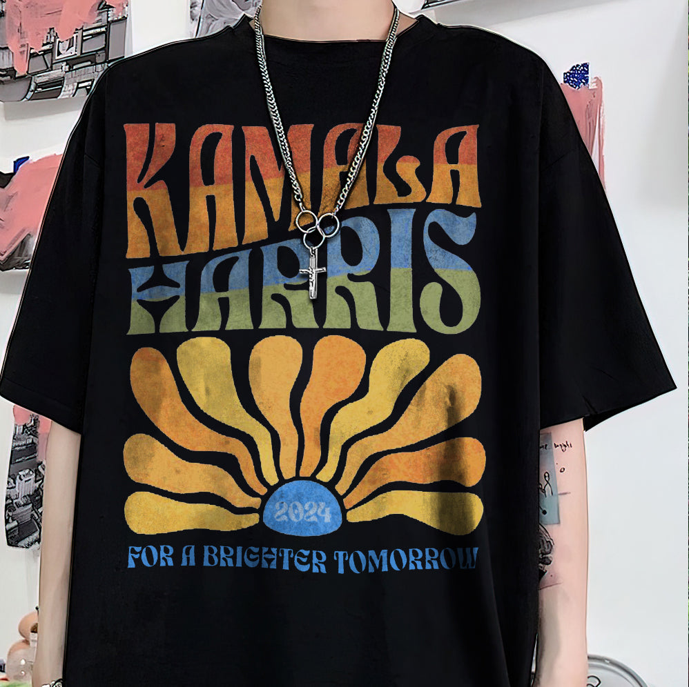 Retro Kamala Harris 2024 Shirt Kamala for President Shirt Boho Aesthetic Tee Retro Tee Election 2024 Shirt