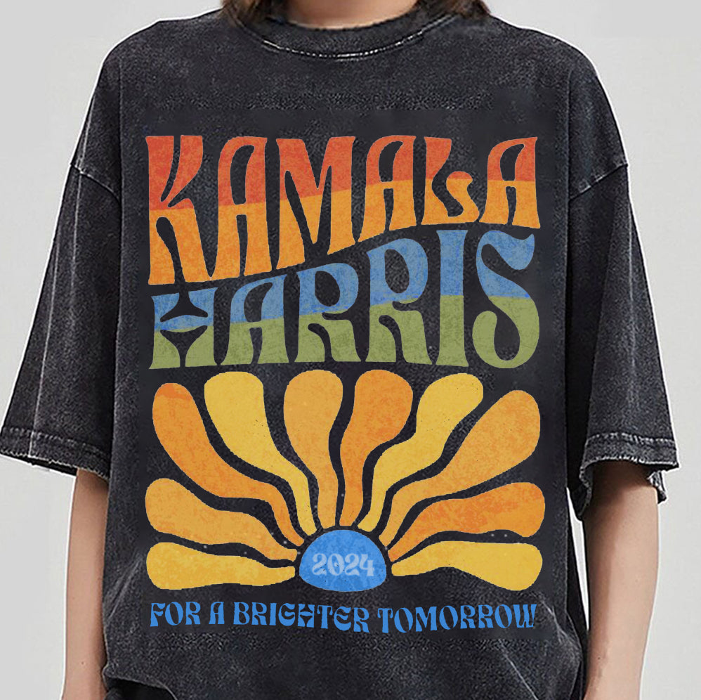 Retro Kamala Harris 2024 Shirt Kamala for President Shirt Boho Aesthetic Tee Retro Tee Election 2024 Shirt