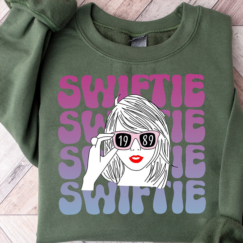 Retro Little Swiftie Shirt, Floral Taylor Girl Shirt, First Concert Outfits, Retro Floral Little Swiftie Shirt, swiftie with glasses