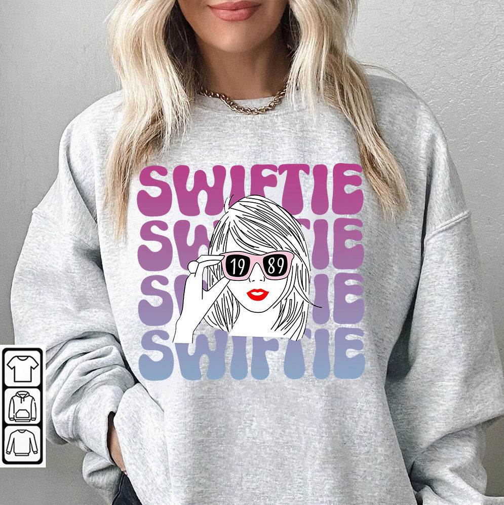 Retro Little Swiftie Shirt, Floral Taylor Girl Shirt, First Concert Outfits, Retro Floral Little Swiftie Shirt, swiftie with glasses