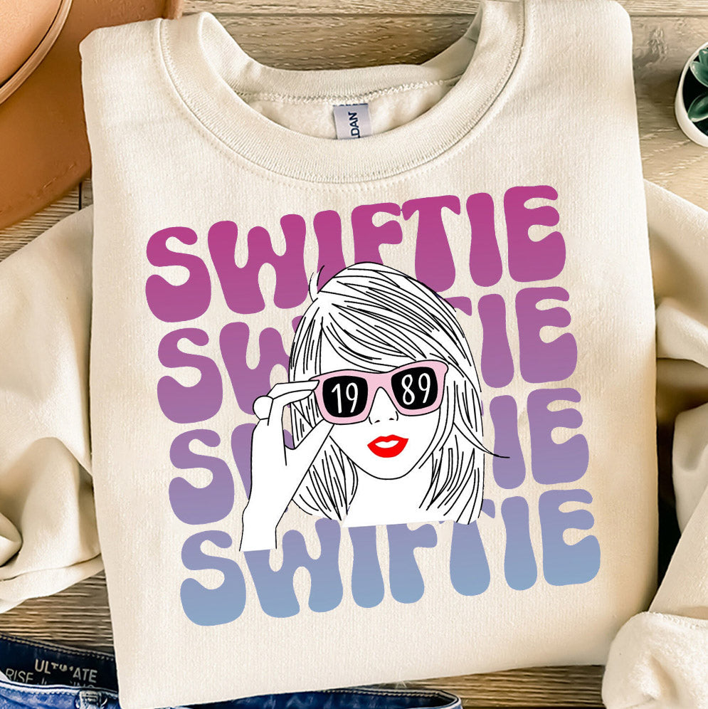 Retro Little Swiftie Shirt, Floral Taylor Girl Shirt, First Concert Outfits, Retro Floral Little Swiftie Shirt, swiftie with glasses