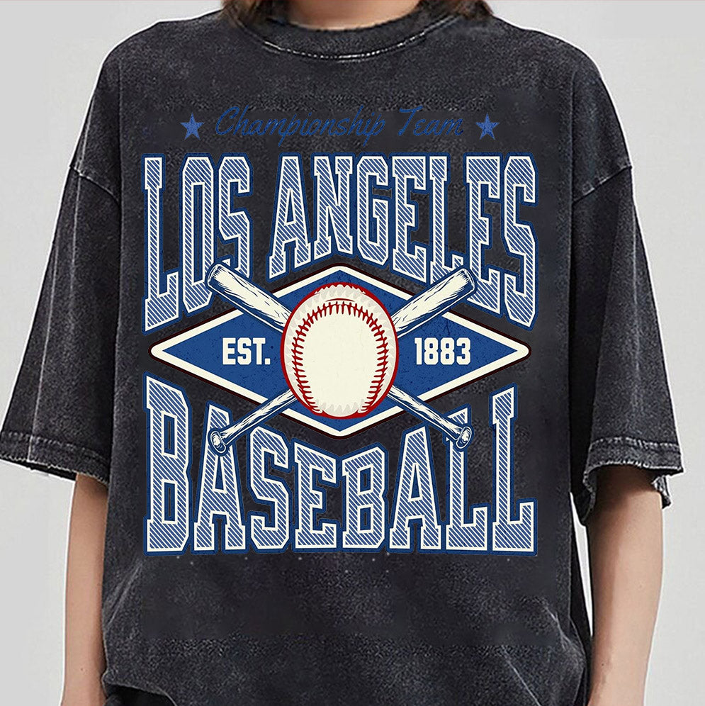 Retro Los Angeles Baseball Shirt, Dodgers Fan, LA Sports, Dodgers World Series 2024, Dodgers, World series 2024