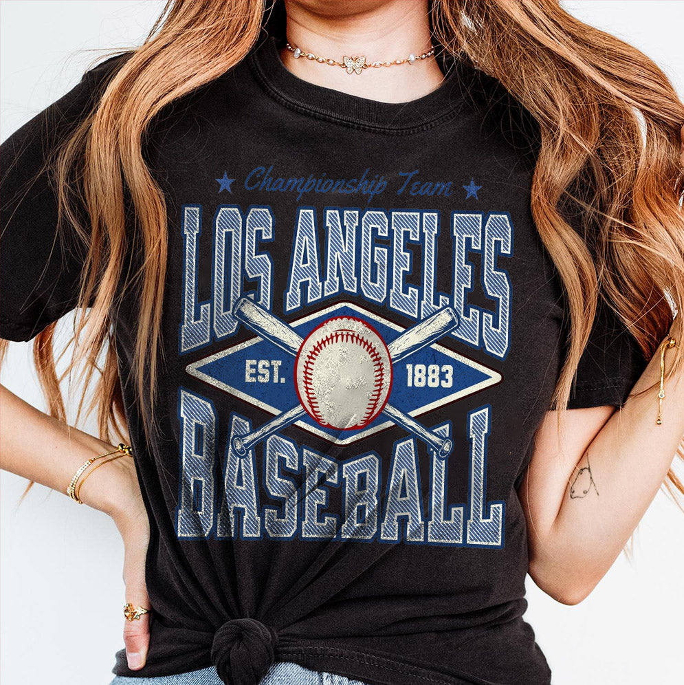Retro Los Angeles Baseball Shirt, Dodgers Fan, LA Sports, Dodgers World Series 2024, Dodgers, World series 2024