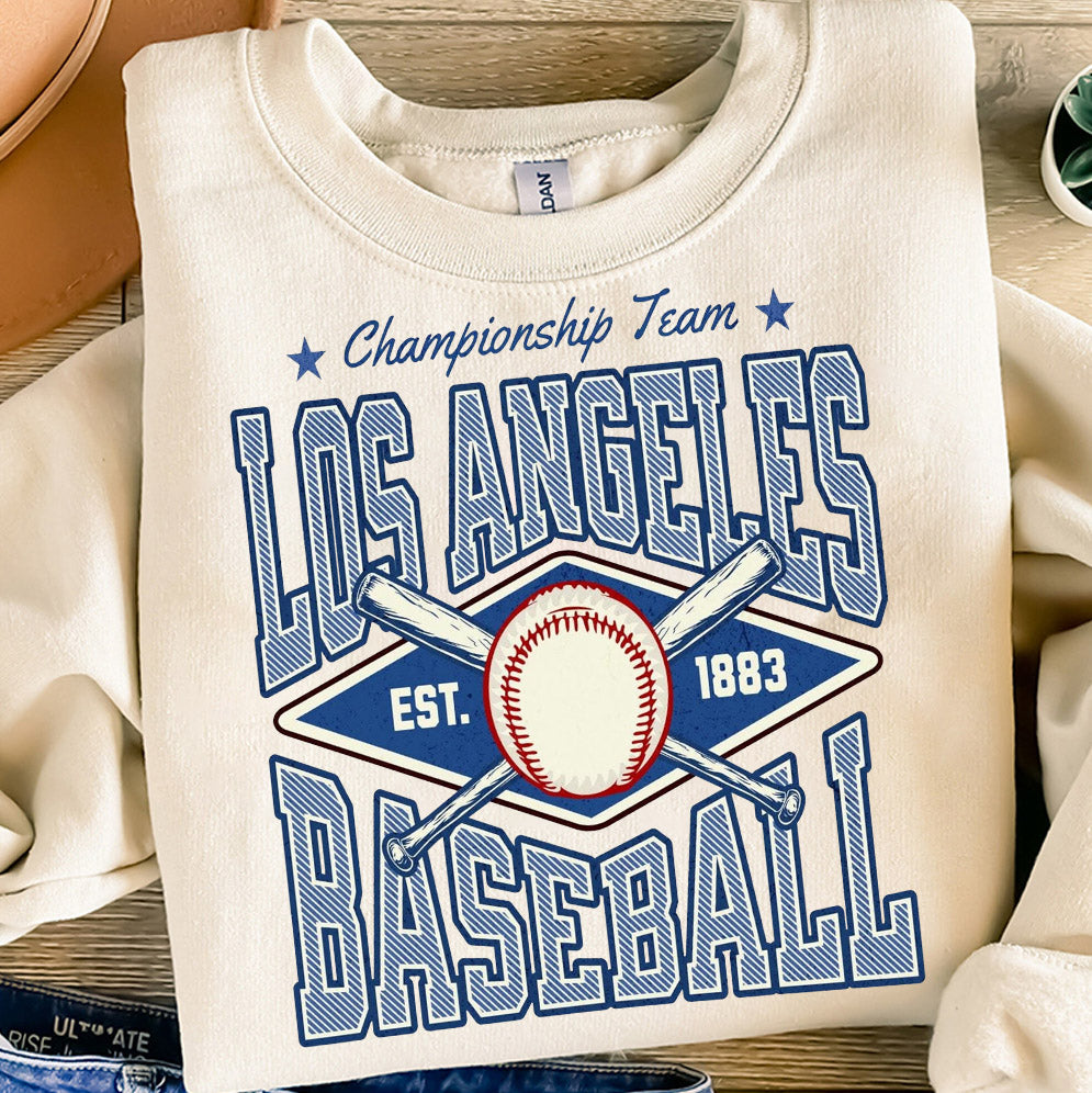 Retro Los Angeles Baseball Shirt, Dodgers Fan, LA Sports, Dodgers World Series 2024, Dodgers, World series 2024