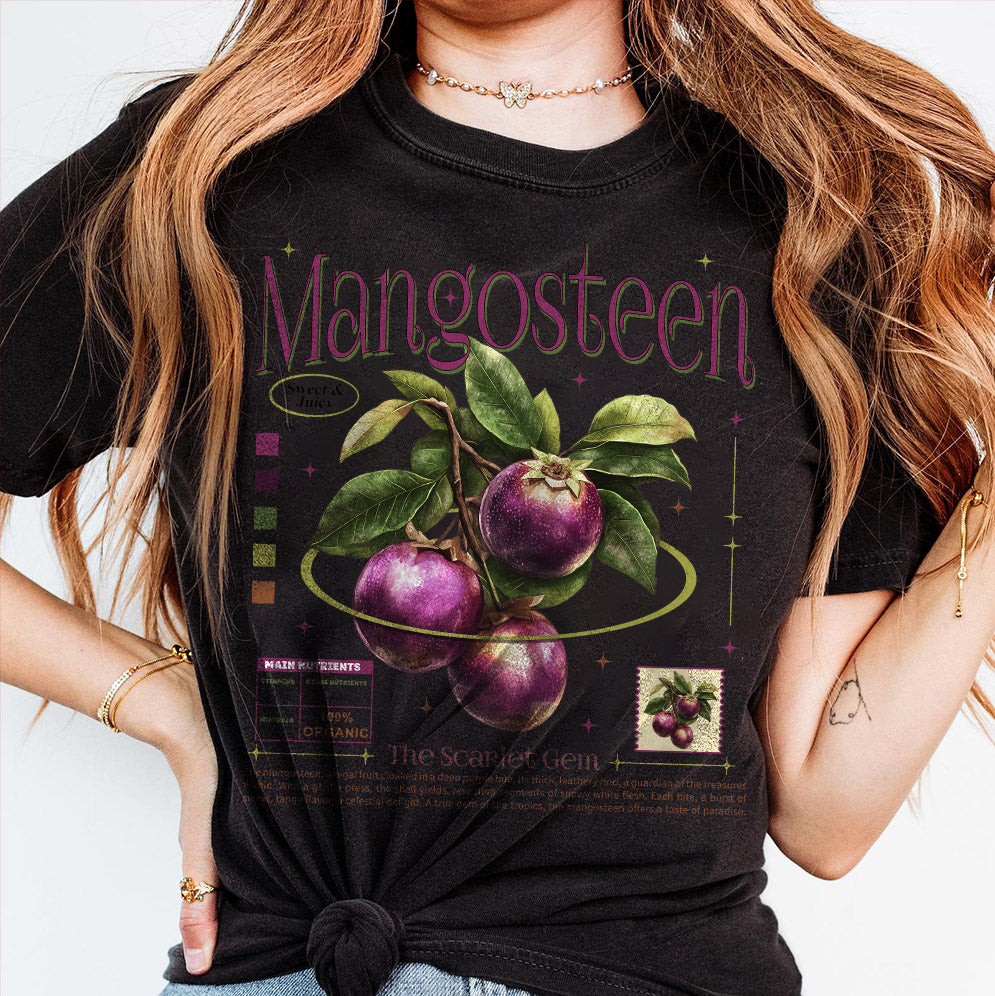 Retro Mangosteen Png, Y2K Vintage Nostalgic 2000s Trendy Sweet Fruits Natural Lover