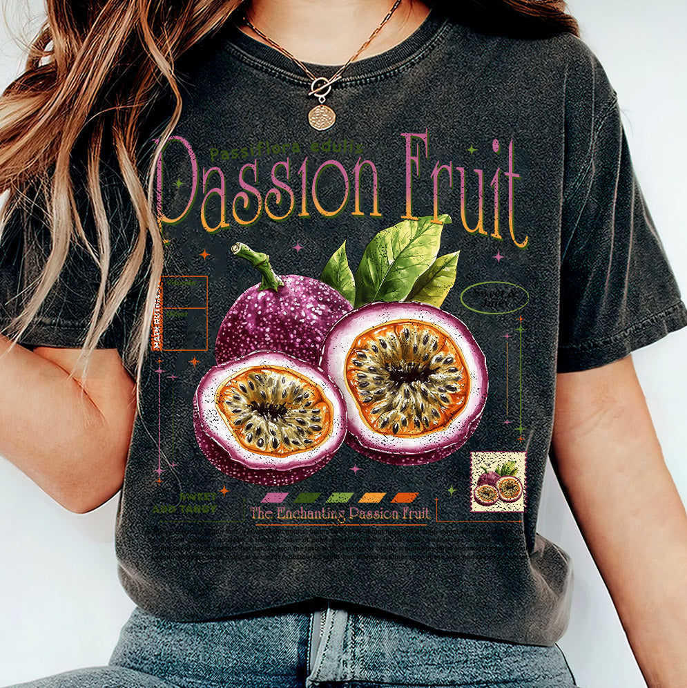 Retro Passion Fruit png, Y2K Vintage Nostalgic 2000s Trendy Sweet Fruits Natural Lover