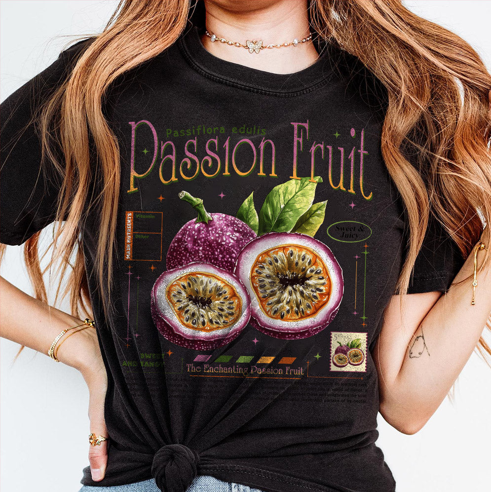 Retro Passion Fruit png, Y2K Vintage Nostalgic 2000s Trendy Sweet Fruits Natural Lover