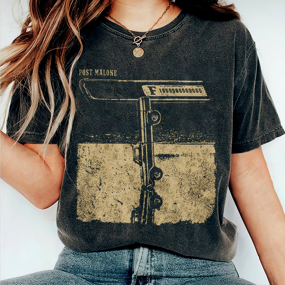 Retro Post Malone F1-Trillion Album Shirt, Post Malone Shirt, Country Shirt, Western Tee, Concert Shirt, Festival Shirt, Posty Tee