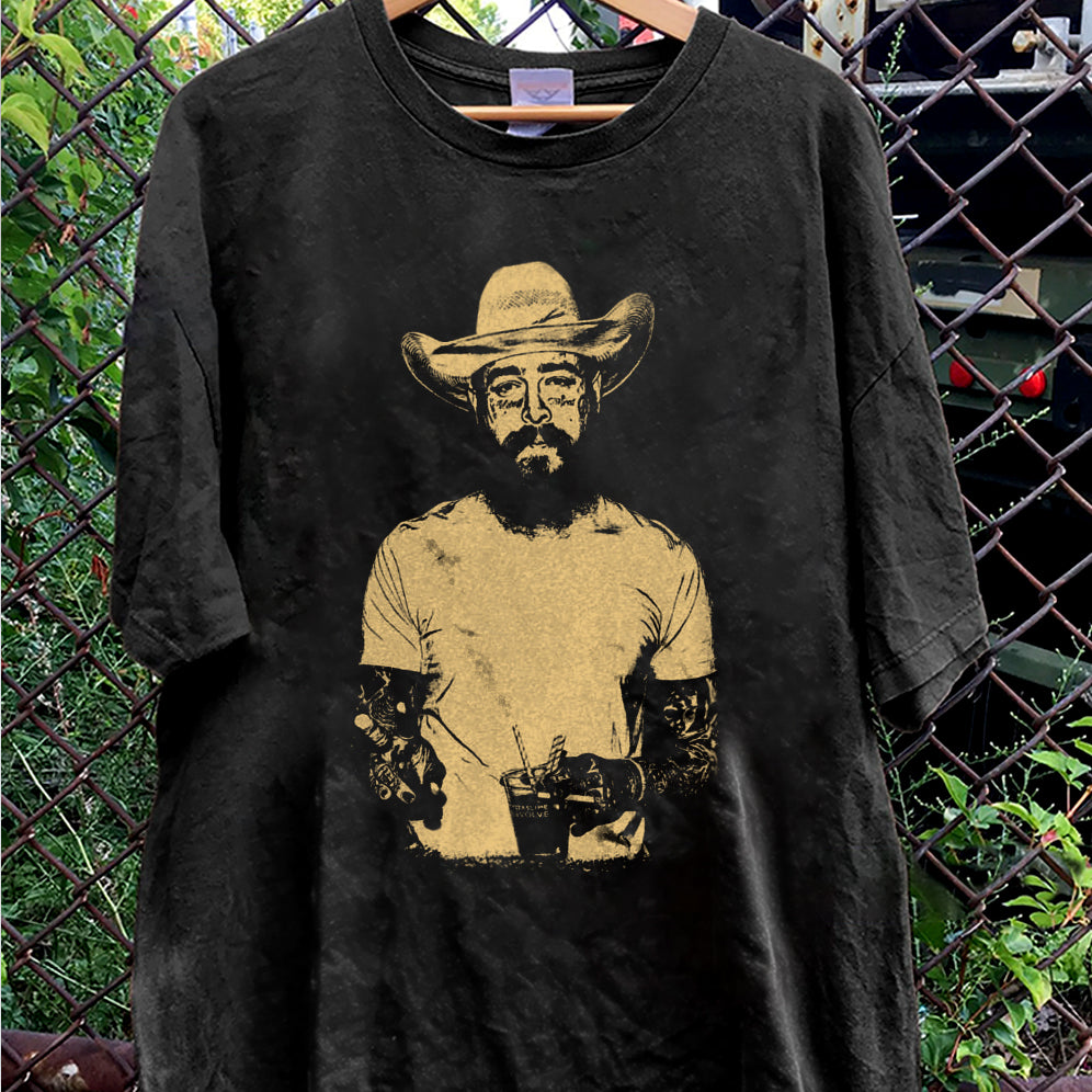Retro Post Malone Shirt, Cowboy Post Shirt, Country Shirt, Western Graphic Tee, Concert Shirt, Festival Shirt, Had Some Help Shirt