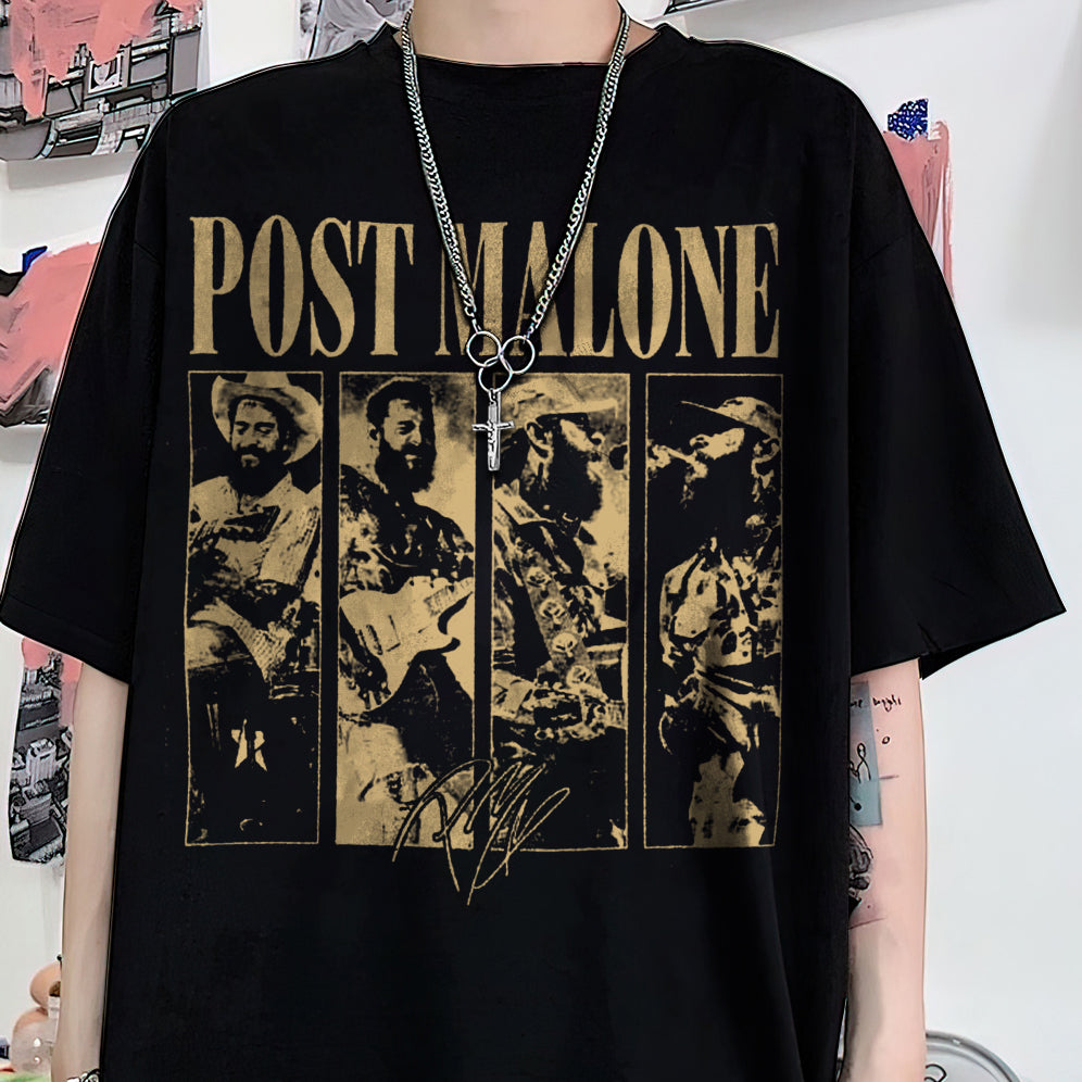 Retro Post Malone Shirt, Cowboy Post Shirt, Country Shirt, Western Graphic Tee V1, Concert Shirt, Festival Shirt, Had Some Help Shirt