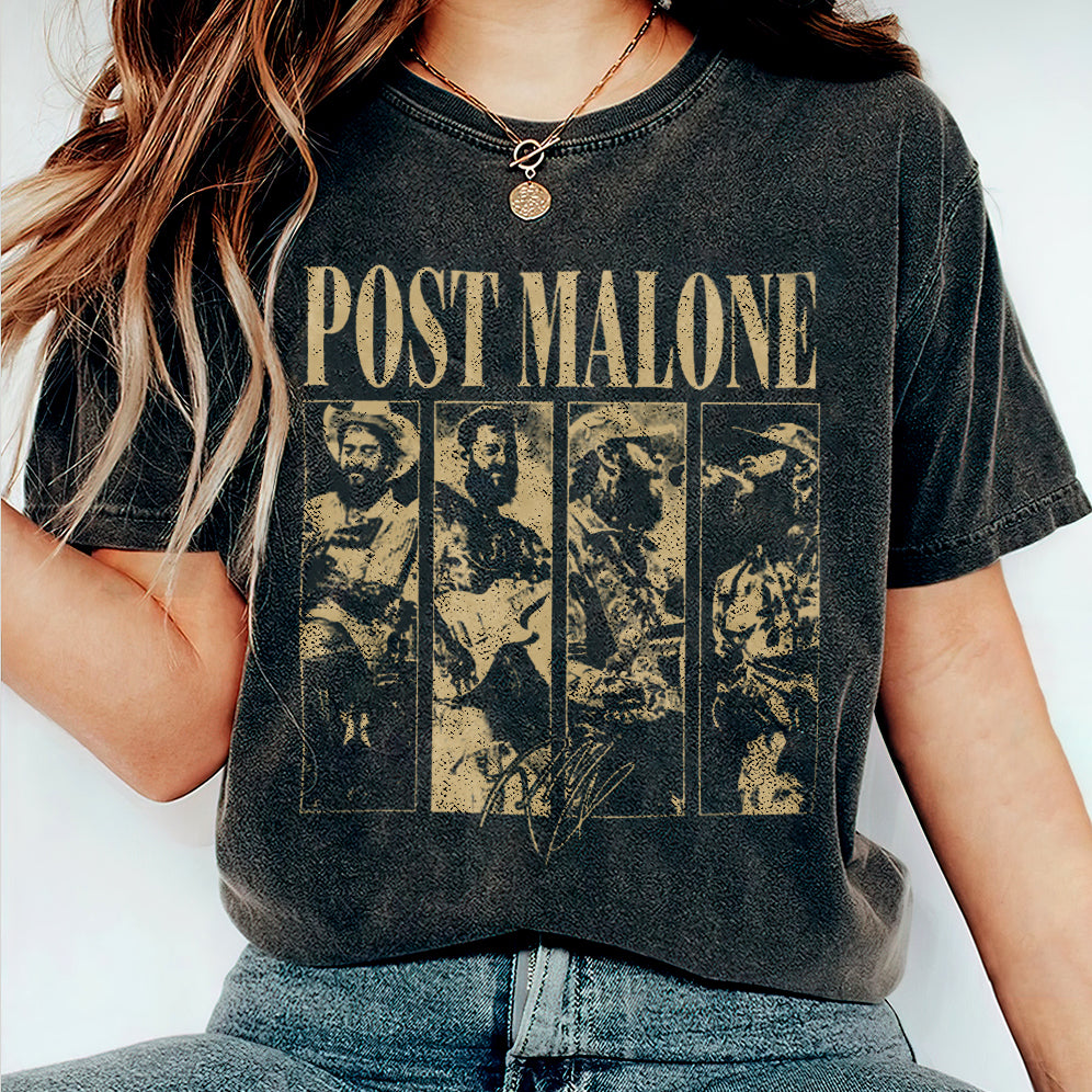 Retro Post Malone Shirt, Cowboy Post Shirt, Country Shirt, Western Graphic Tee V1, Concert Shirt, Festival Shirt, Had Some Help Shirt
