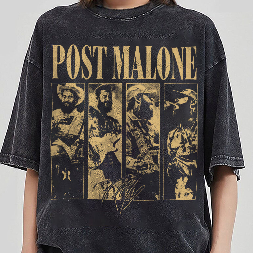 Retro Post Malone Shirt, Cowboy Post Shirt, Country Shirt, Western Graphic Tee V1, Concert Shirt, Festival Shirt, Had Some Help Shirt