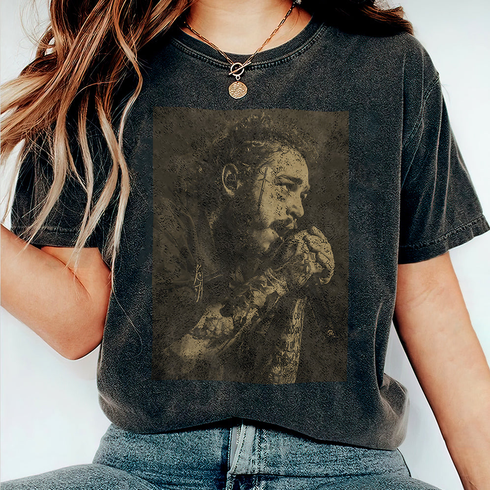 Retro Post Malone Shirt, Cowboy Post Shirt, Country Shirt, Western Graphic Tee V4, Concert Shirt, Festival Shirt, Had Some Help Shirt