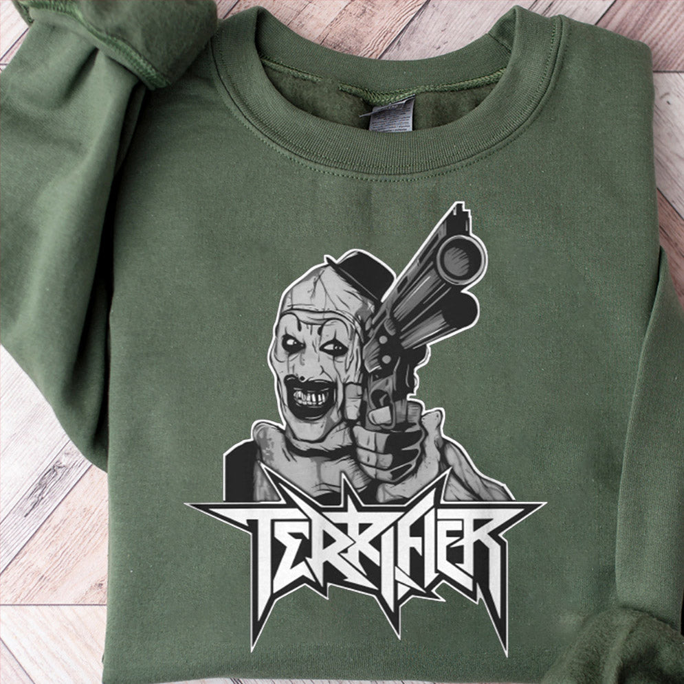 Retro Terrifier T Shirt, Terrifier, Halloween T-shirt, Terrifier Merch, Scary Clown, Terrifier 3, The Terrifier, Scary Clown Horror Movie Halloween Shirt