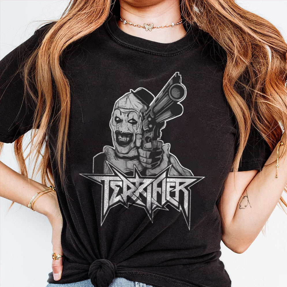 Retro Terrifier T Shirt, Terrifier, Halloween T-shirt, Terrifier Merch, Scary Clown, Terrifier 3, The Terrifier, Scary Clown Horror Movie Halloween Shirt