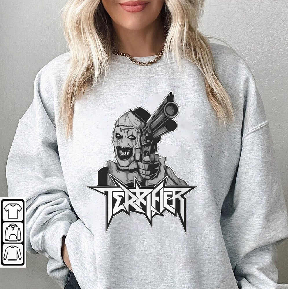 Retro Terrifier T Shirt, Terrifier, Halloween T-shirt, Terrifier Merch, Scary Clown, Terrifier 3, The Terrifier, Scary Clown Horror Movie Halloween Shirt
