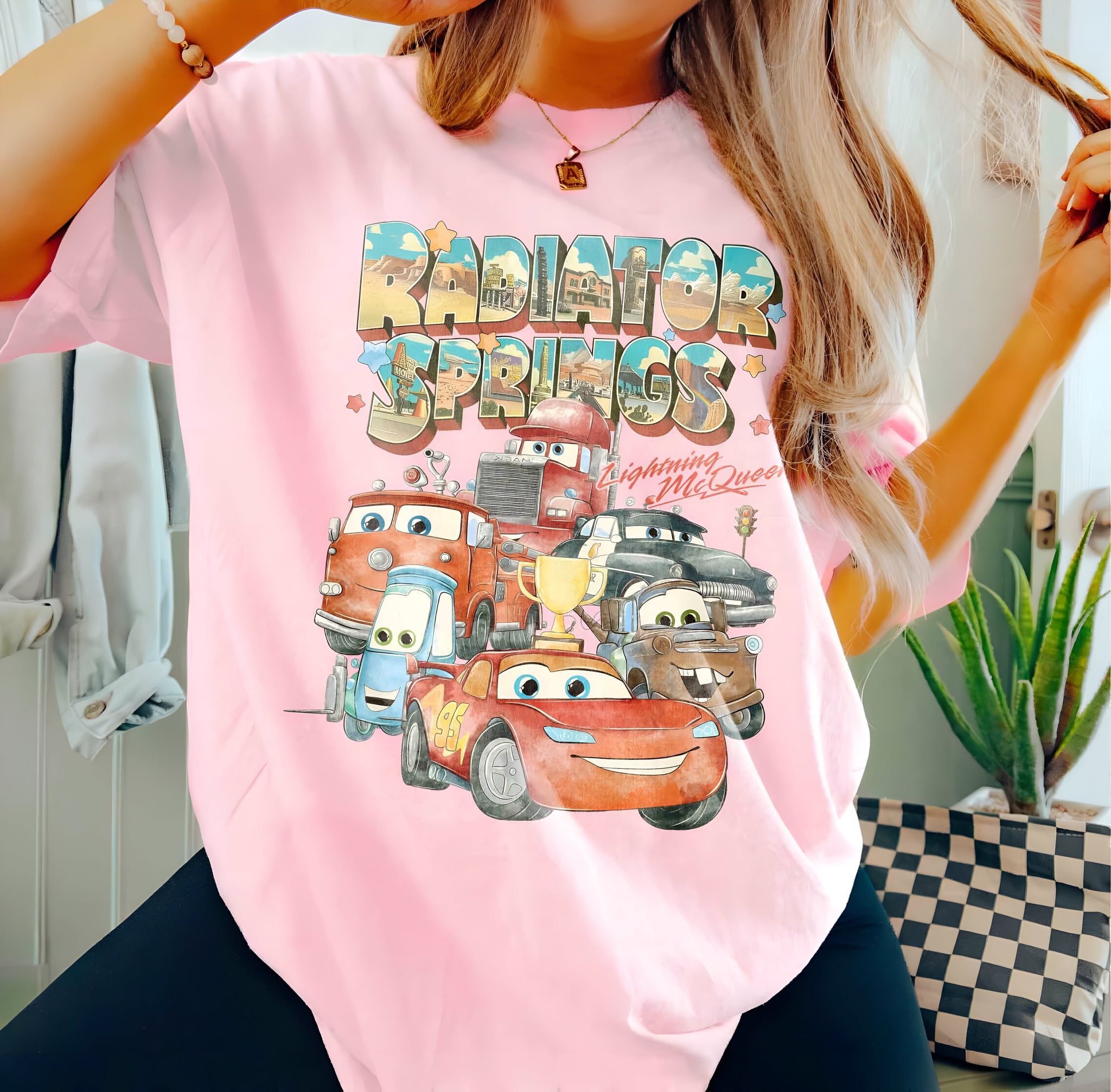 Retro Radiator Springs Cars Movie Shirt, Lightning McQueen Shirt, Cars Movie Disney Shirt, Disney Family Trip Shirt, Cars Movie Characters