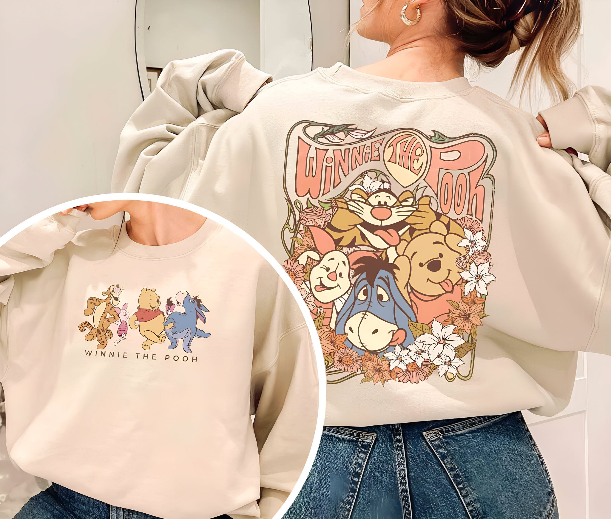 Retro Winnie The Pooh Shirt, Pooh And Friends Shirt, Disney Pooh Shirt, Pooh T-Shirt, Pooh Bear And Co Tee, Winnie The Pooh Sweatshirt