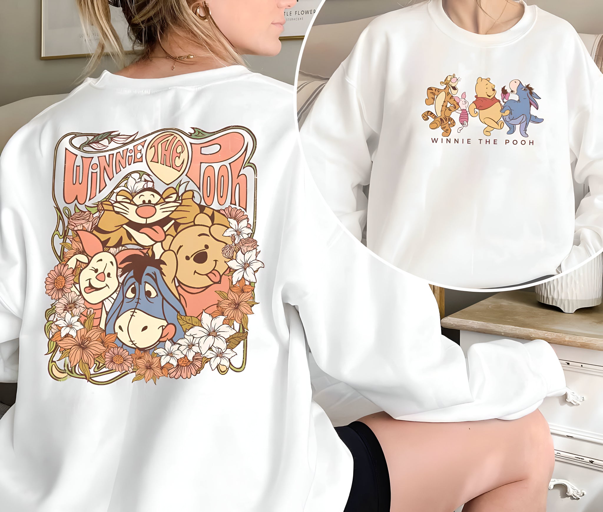 Retro Winnie The Pooh Shirt, Pooh And Friends Shirt, Disney Pooh Shirt, Pooh T-Shirt, Pooh Bear And Co Tee, Winnie The Pooh Sweatshirt