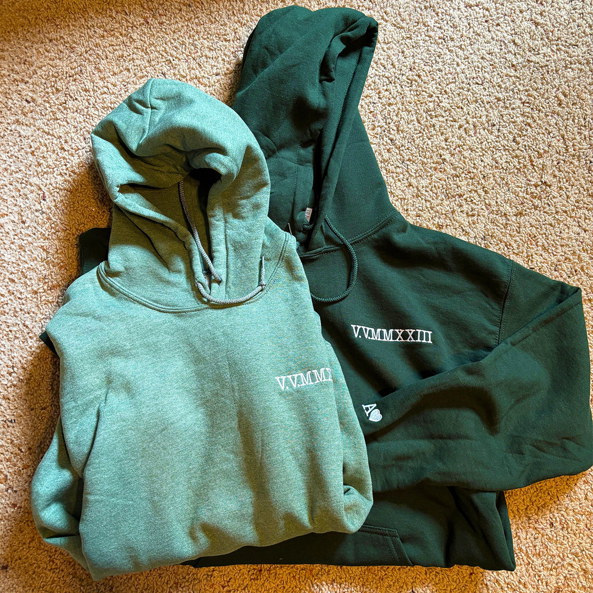 Embroidered Roman Numeral Sweatshirt, Hoodie em5