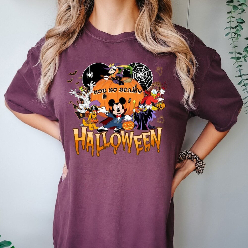Mickeys Not So Scary Halloween Shirt, Disney Halloween 2024 Shirt, Disney Halloween Skeleton Shirt, Halloween Matching Shirt HL23