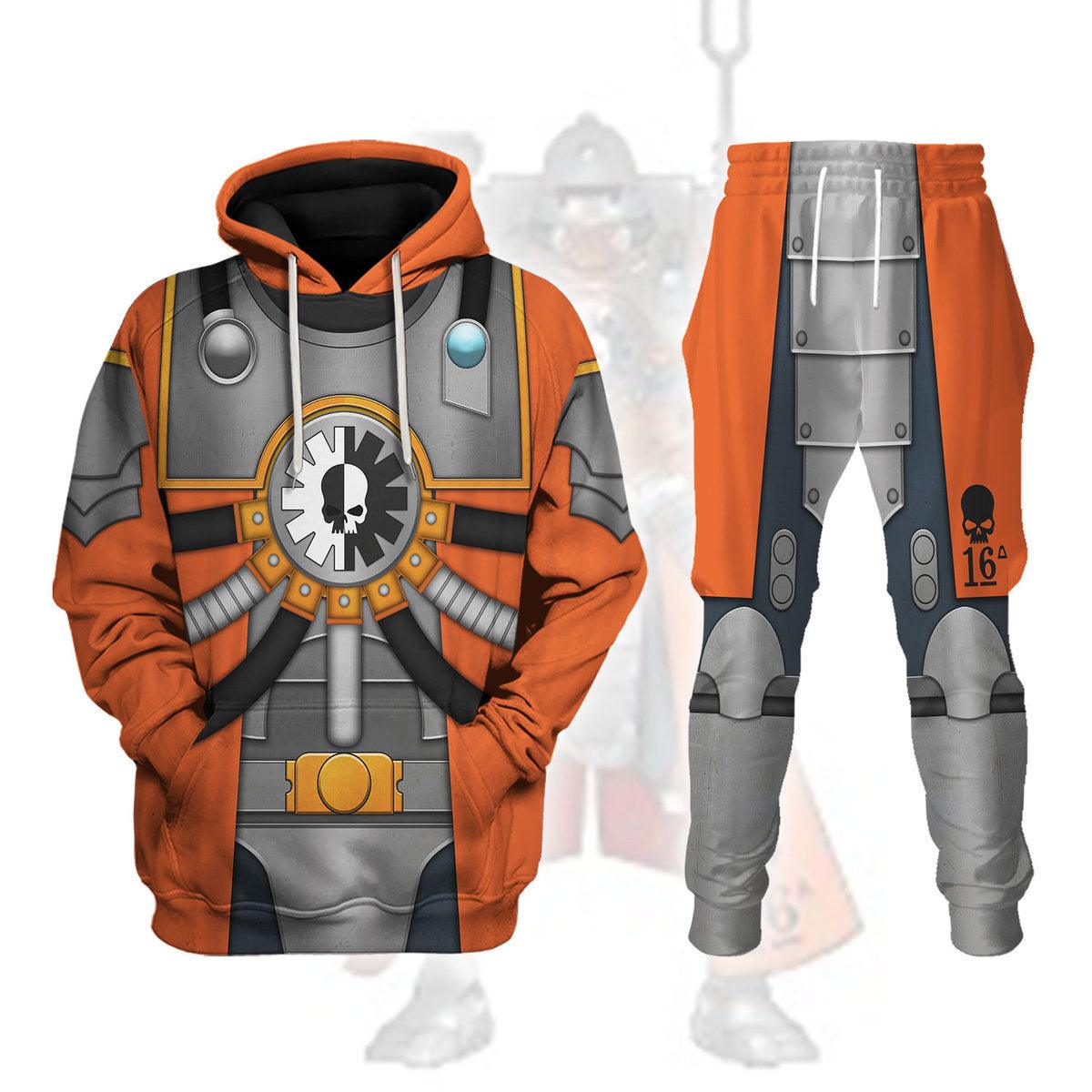 Ryza Warhammer Costume Hoodie Jogger,Ryza Marines Cosplay 3D Hoodie Pants, Warhammer 3D Tracksuit 