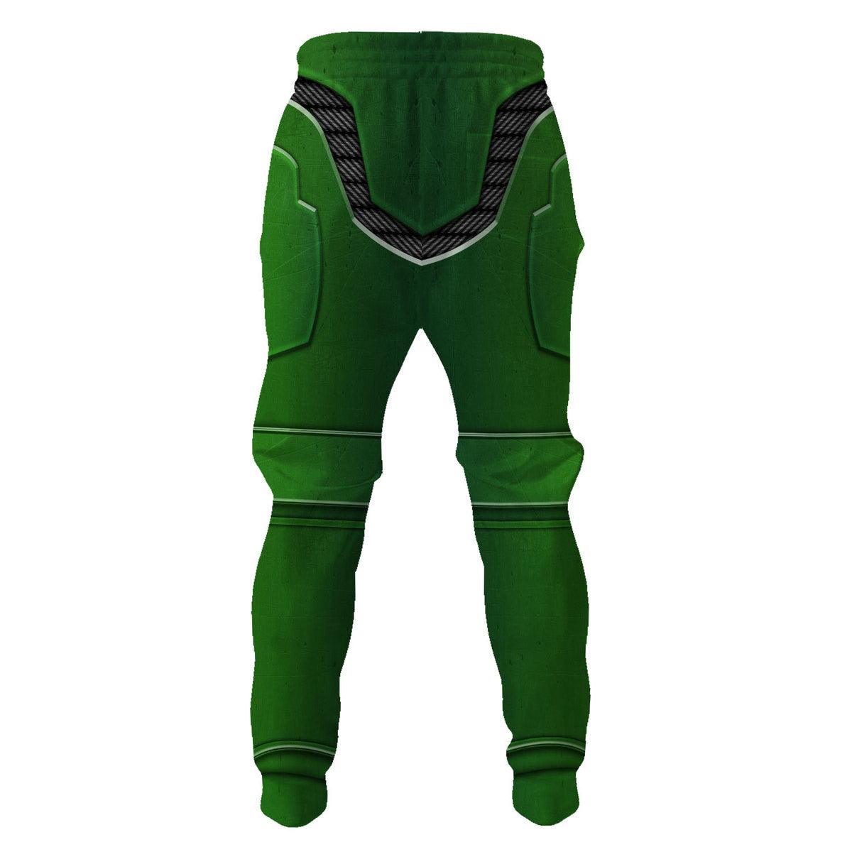 Salamanders Captains Marines Salamanders  Warhammer Costume Hoodie Jogger, Salamanders Captains Marines Salamanders Space Marines Cosplay 3D Hoodie Pants, Warhammer 3D Tracksuit, Warhammer Game Outfit TQT2