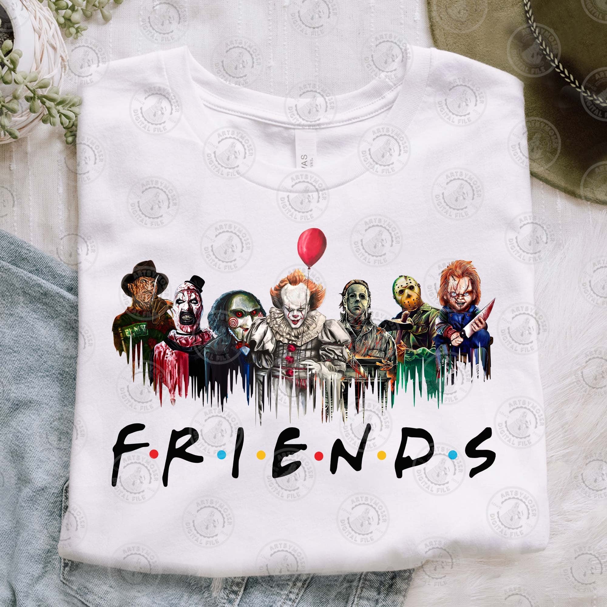 Scary Halloween Movie Tshirt, Horror Friends Tshirt, Movie Killers Tshirt, Horror Movie Tshirt, Series Killer Halloween Tshirt HW2607 12