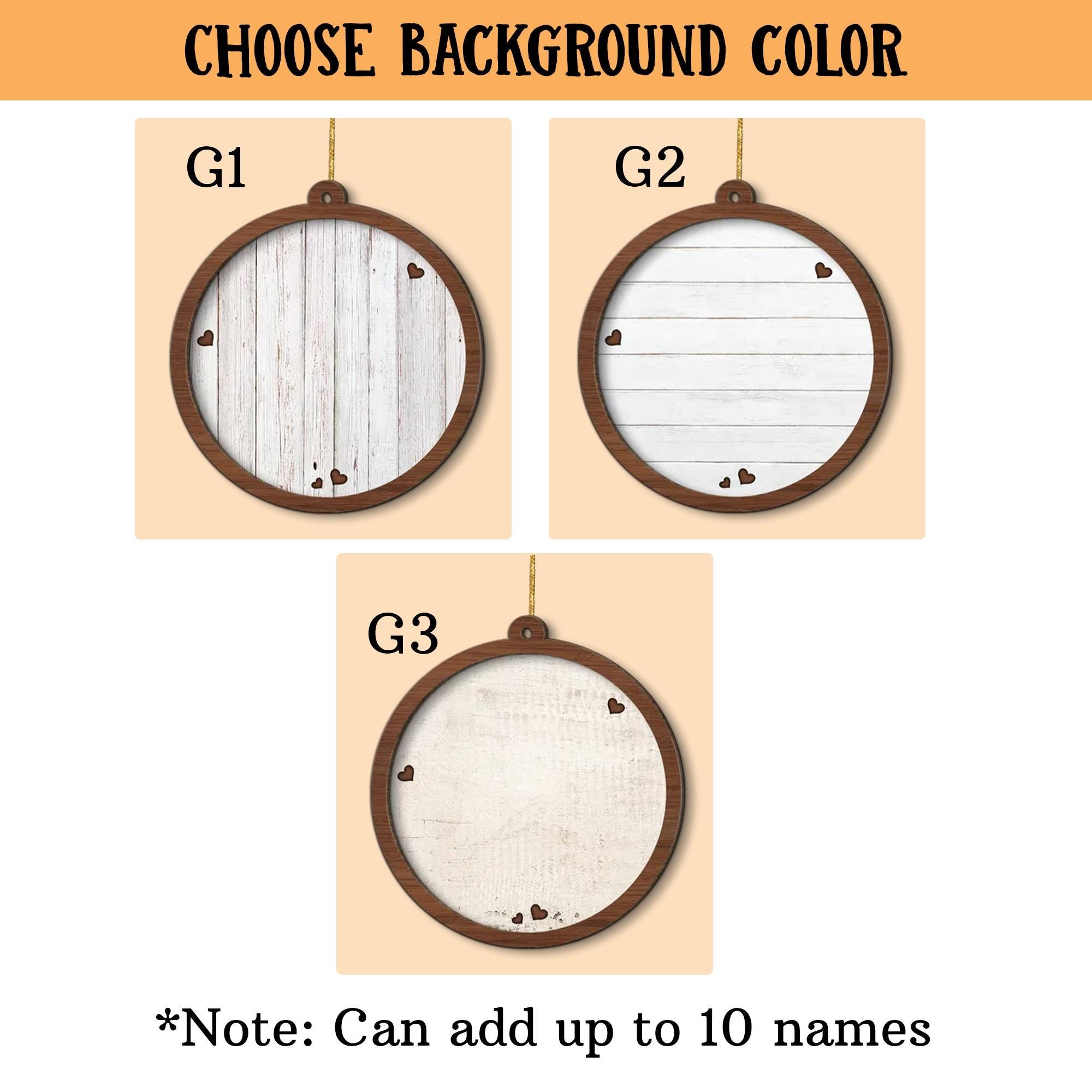 Scrabble Personalized Christmas Ornaments, Grandkids Crossword Puzzle Art Ornament, Gifts for Grandma Ornament, Custom Grandkids Ornament ORH1710N