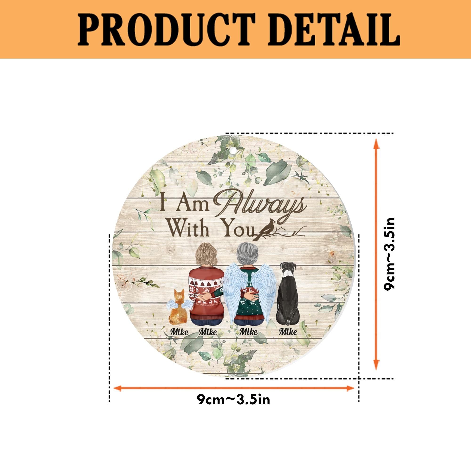 Scrabble Personalized Christmas Ornaments, Grandkids Crossword Puzzle Art Ornament, Gifts for Grandma Ornament, Custom Grandkids Ornament ORH1710N