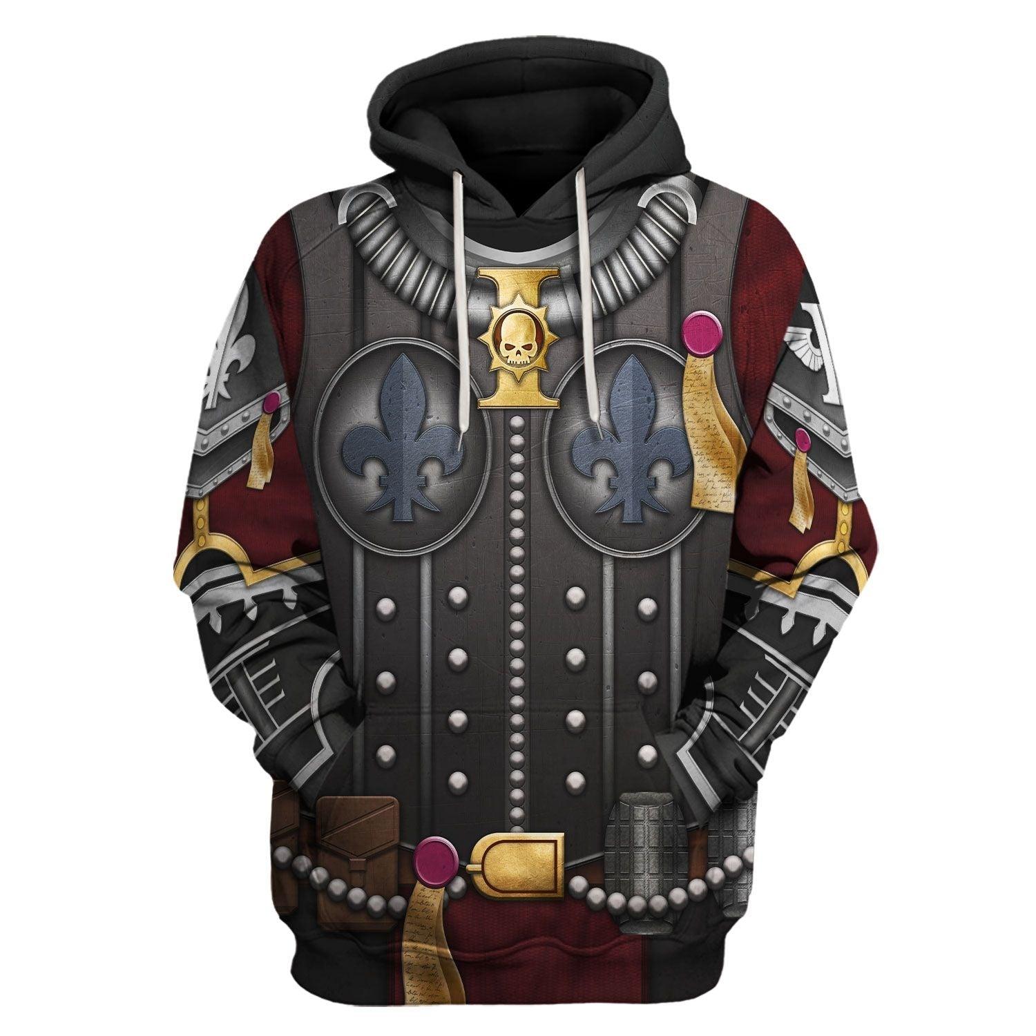 Sisters of Battle Warhammer Costume Hoodie Jogger, Sisters of Battle Marines Cosplay 3D Hoodie Pants, Warhammer 3D Tracksuit , TQT5