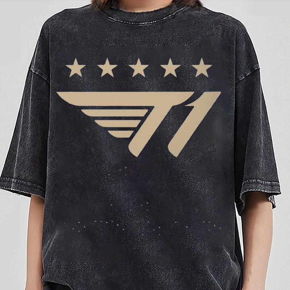 SKT T1 Become Five-Time Champions At Worlds 2024 Official Logo Vintage T- Shirt, LOL Fan Gift, Esports Merch, League of Legends T-Shirt