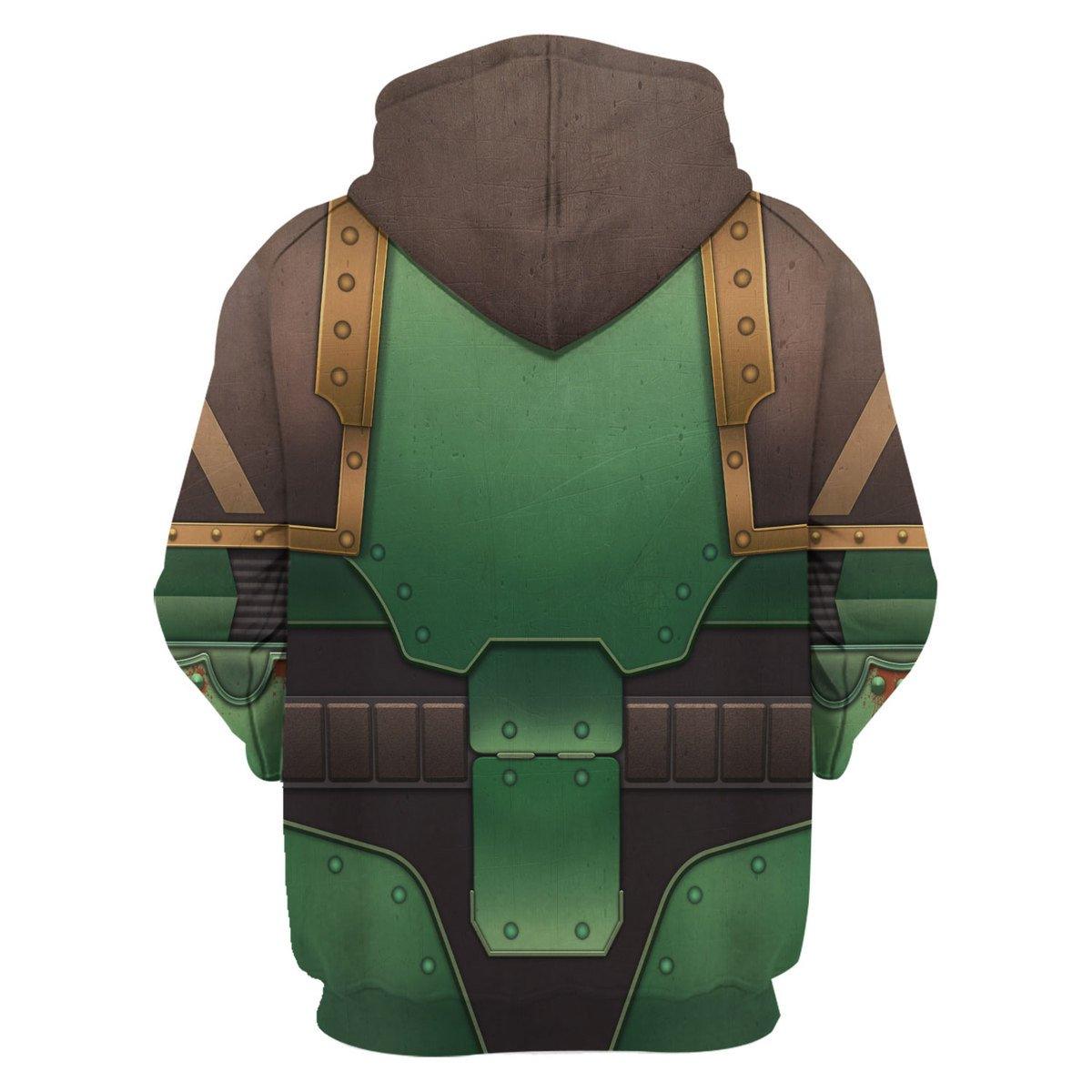 Sons of Horus Siege Sergeant  Marines Salamanders  Warhammer Costume Hoodie Jogger, Sons of Horus Siege Sergeant  Marines Salamanders Space Marines Cosplay 3D Hoodie Pants, Warhammer 3D Tracksuit, Warhammer Game Outfit TQT2