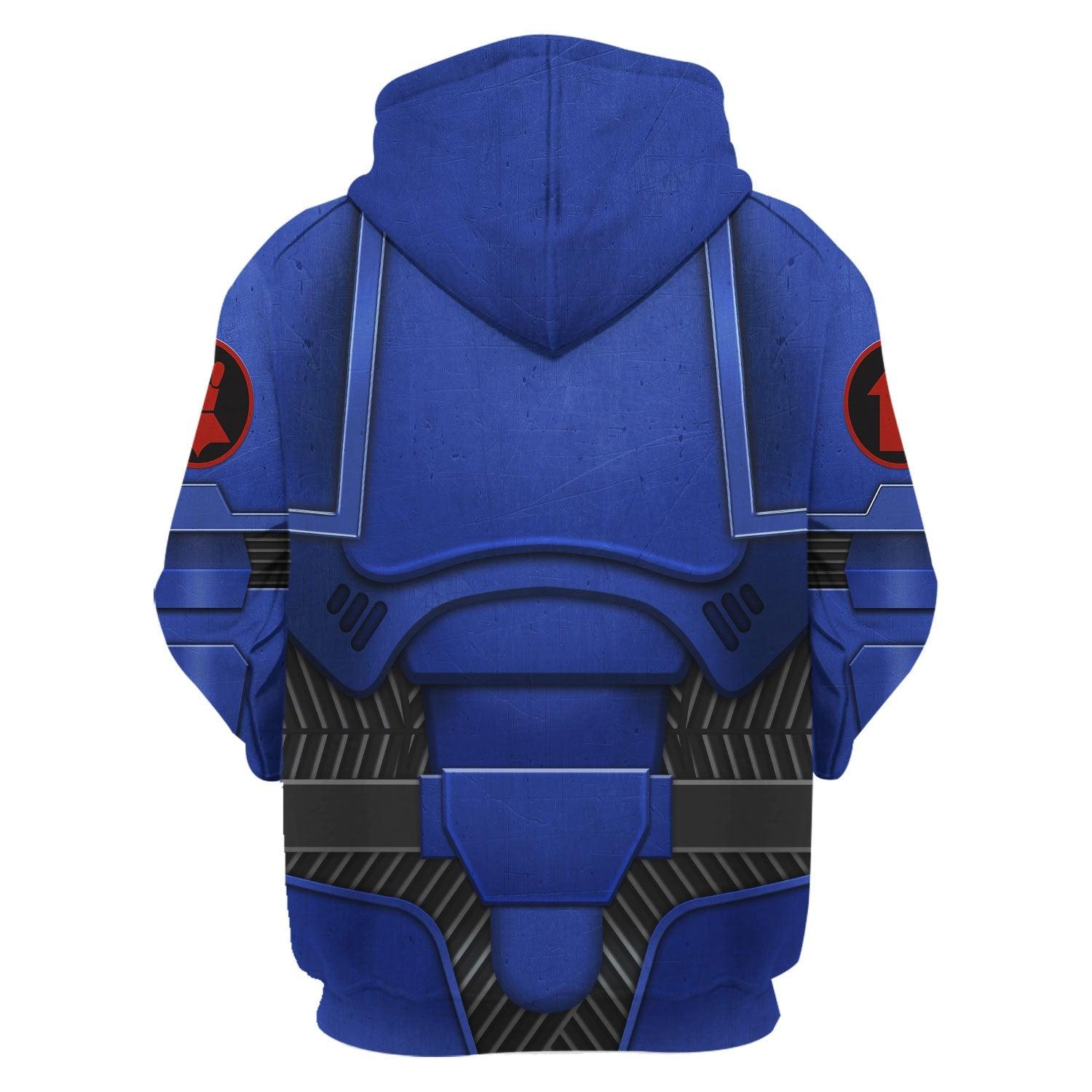 Space Marines Crimson Fists Warhammer Costume Hoodie Jogger, Space Marines Crimson Fists Cosplay 3D Hoodie Pants, Warhammer 3D Tracksuit TQT4