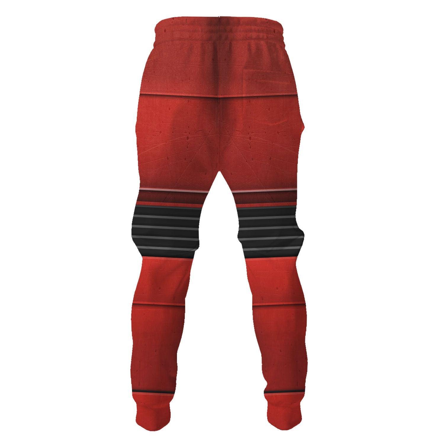 Space Marines Flesh Tearers V2 Warhammer Costume Hoodie Jogger, Space Marines Flesh Tearers V2 Marines Cosplay 3D Hoodie Pants, Warhammer 3D Tracksuit , TQT5