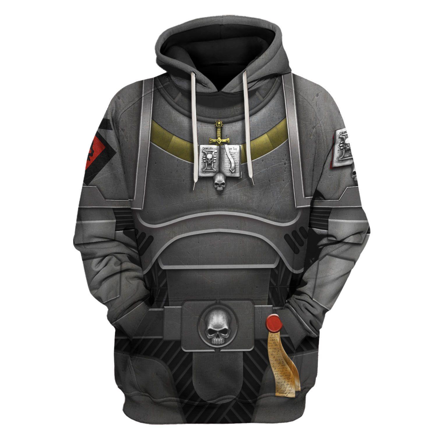 Space Marines Grey Knights Warhammer Costume Hoodie Jogger, Space Marines Grey Knights Marines Cosplay 3D Hoodie Pants, Warhammer 3D Tracksuit TQT4