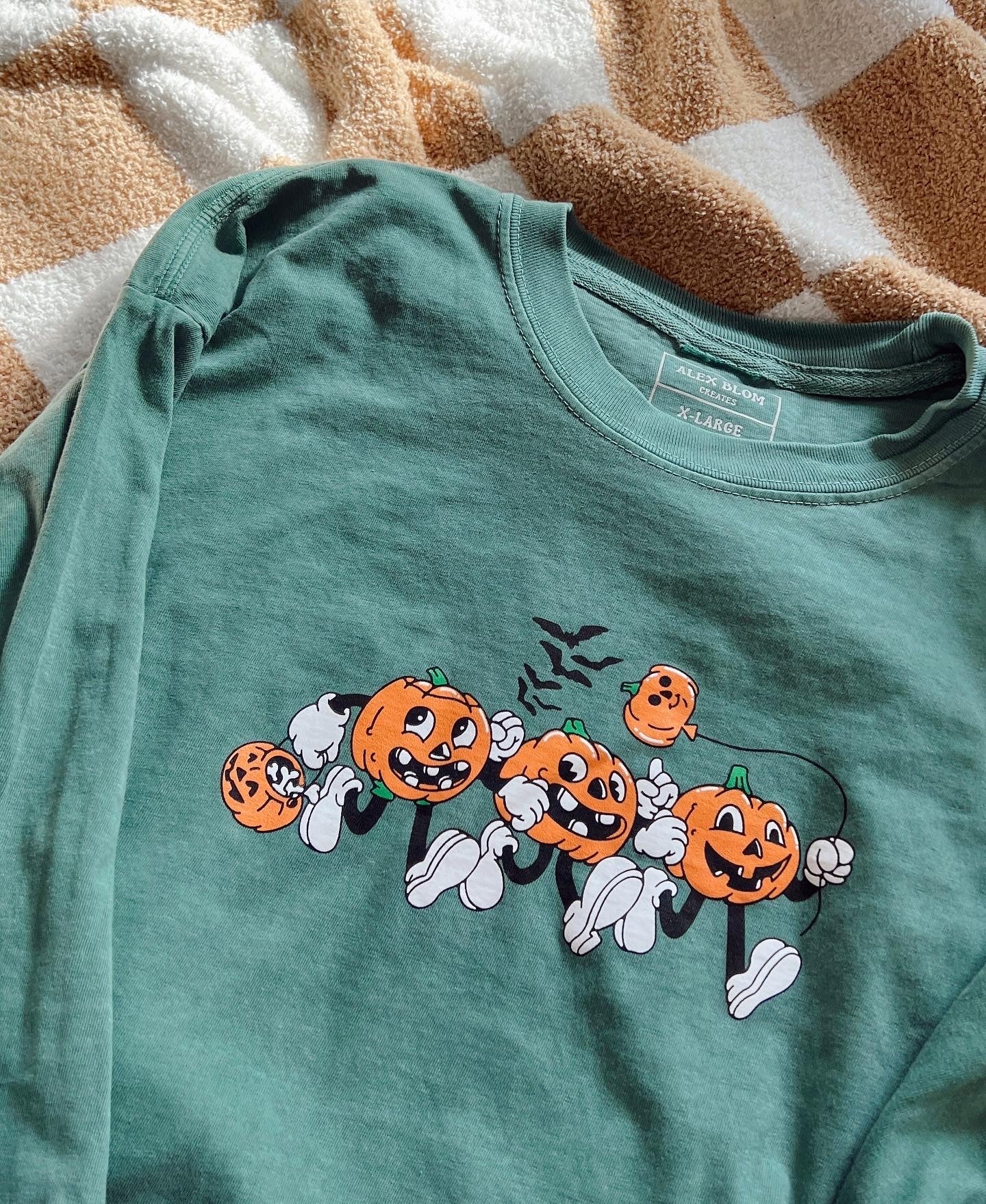 Spooky Pumpkins Long-Sleeve Tee EMHA2608