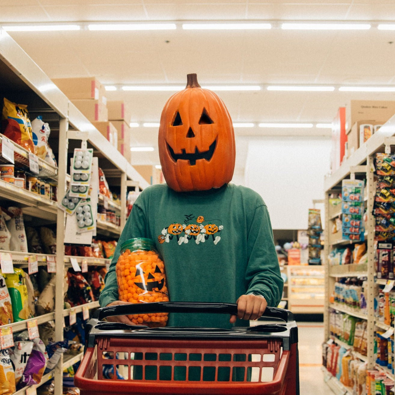 Spooky Pumpkins Long-Sleeve Tee EMHA2608