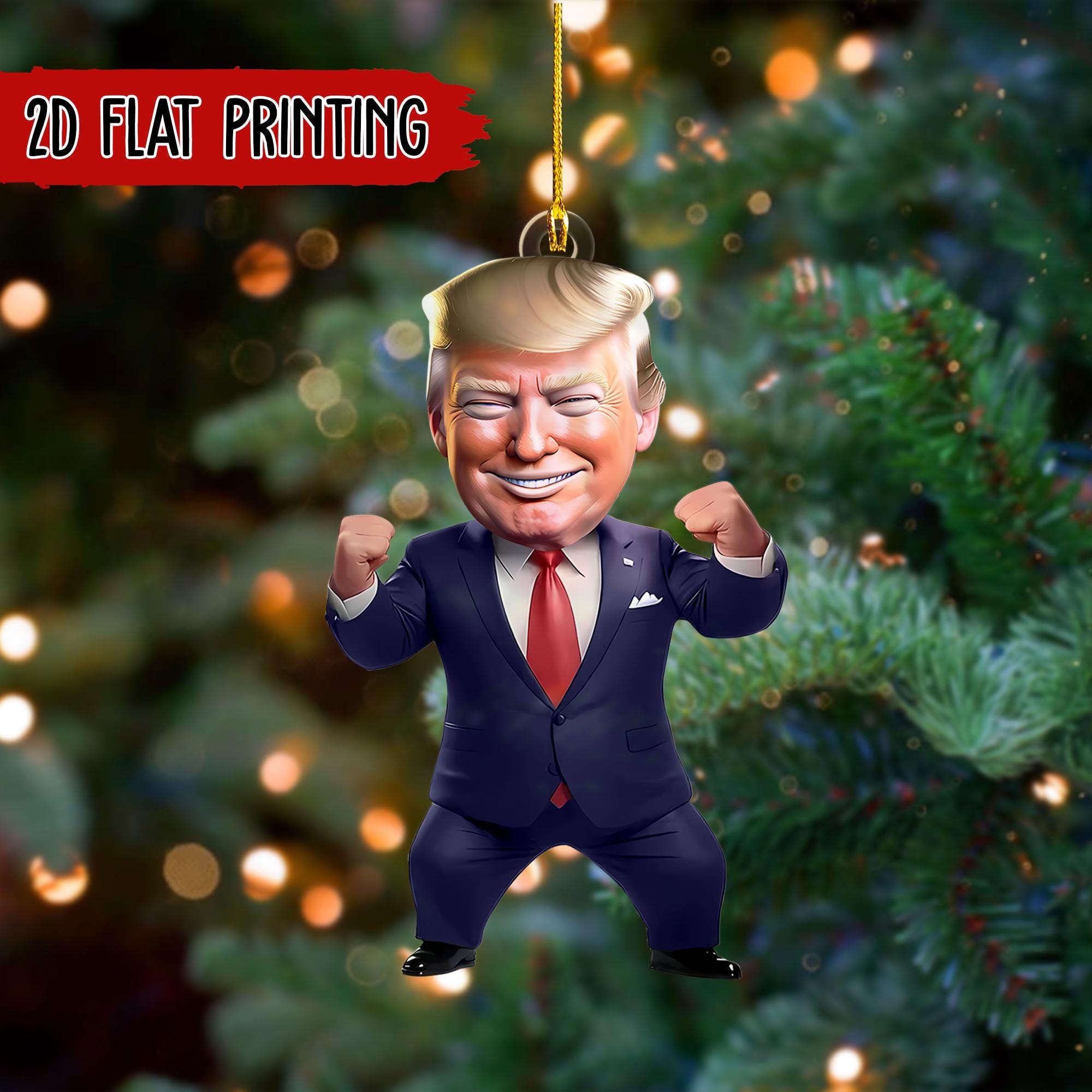 Stand with Trump Ornament, President Trump Ornament, Bulletproof Trump Ornament, Trump Ornament, Christmas Gift Ornament 2024 ORNO5