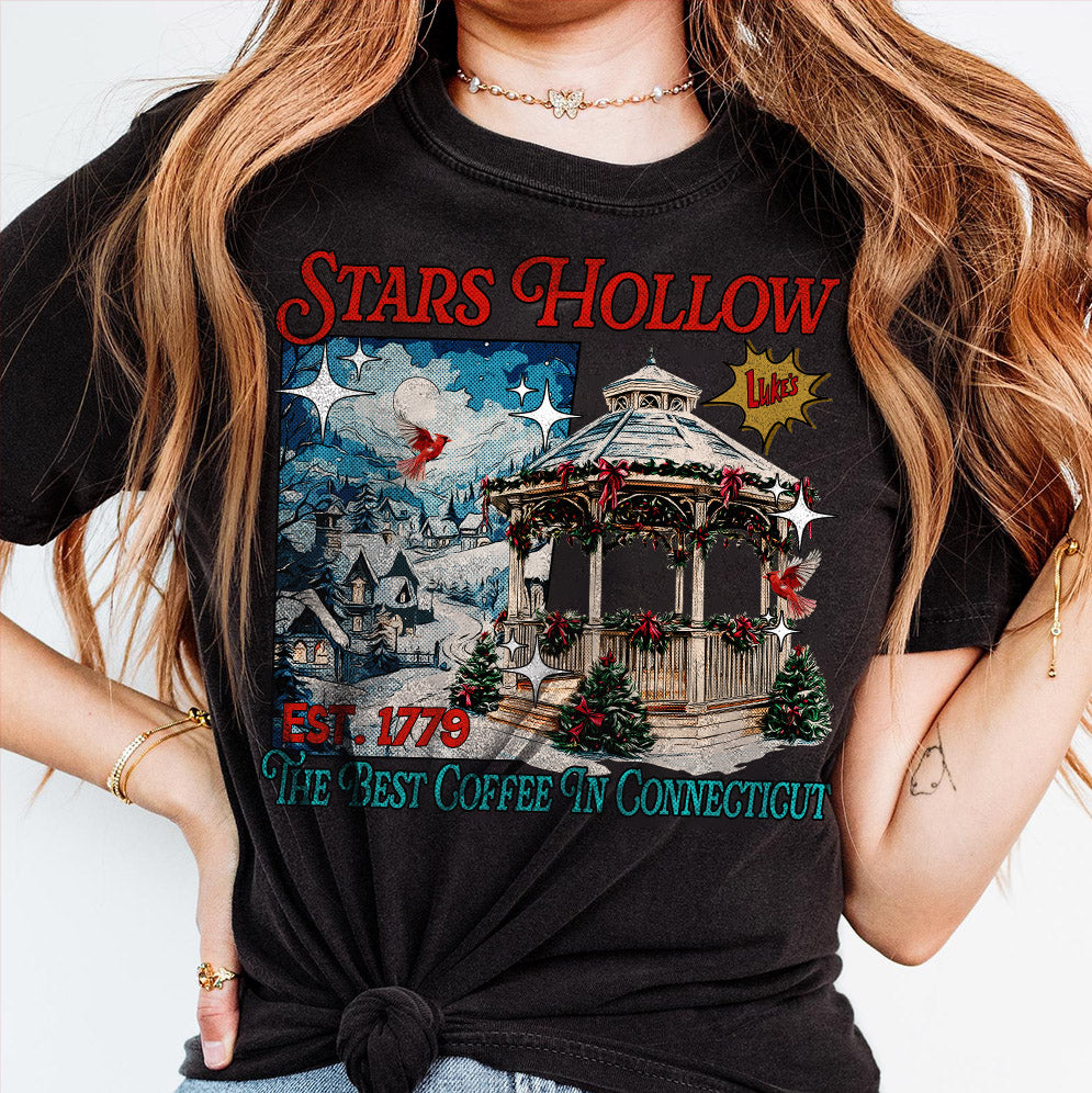 Stars Hollow Christmas Festival Shirt, Retro Vintage Connecticut, Stars Hollow 1779 Music Lover