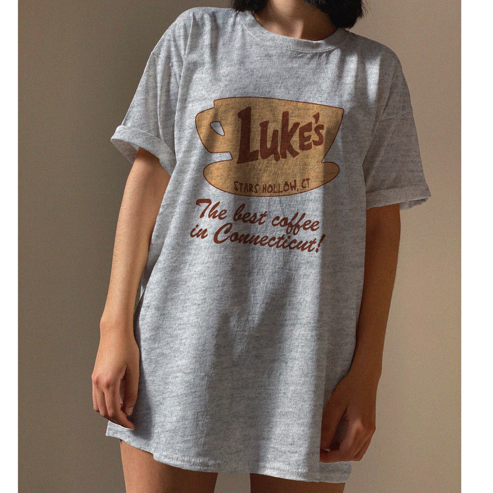 Stars Hollow Luke's Coffee Shirt, Best Coffee In Connecticut, Stars Hollows Shirt, Tv Show Shirt, Lukes Coffee T-shirt TD3007 07
