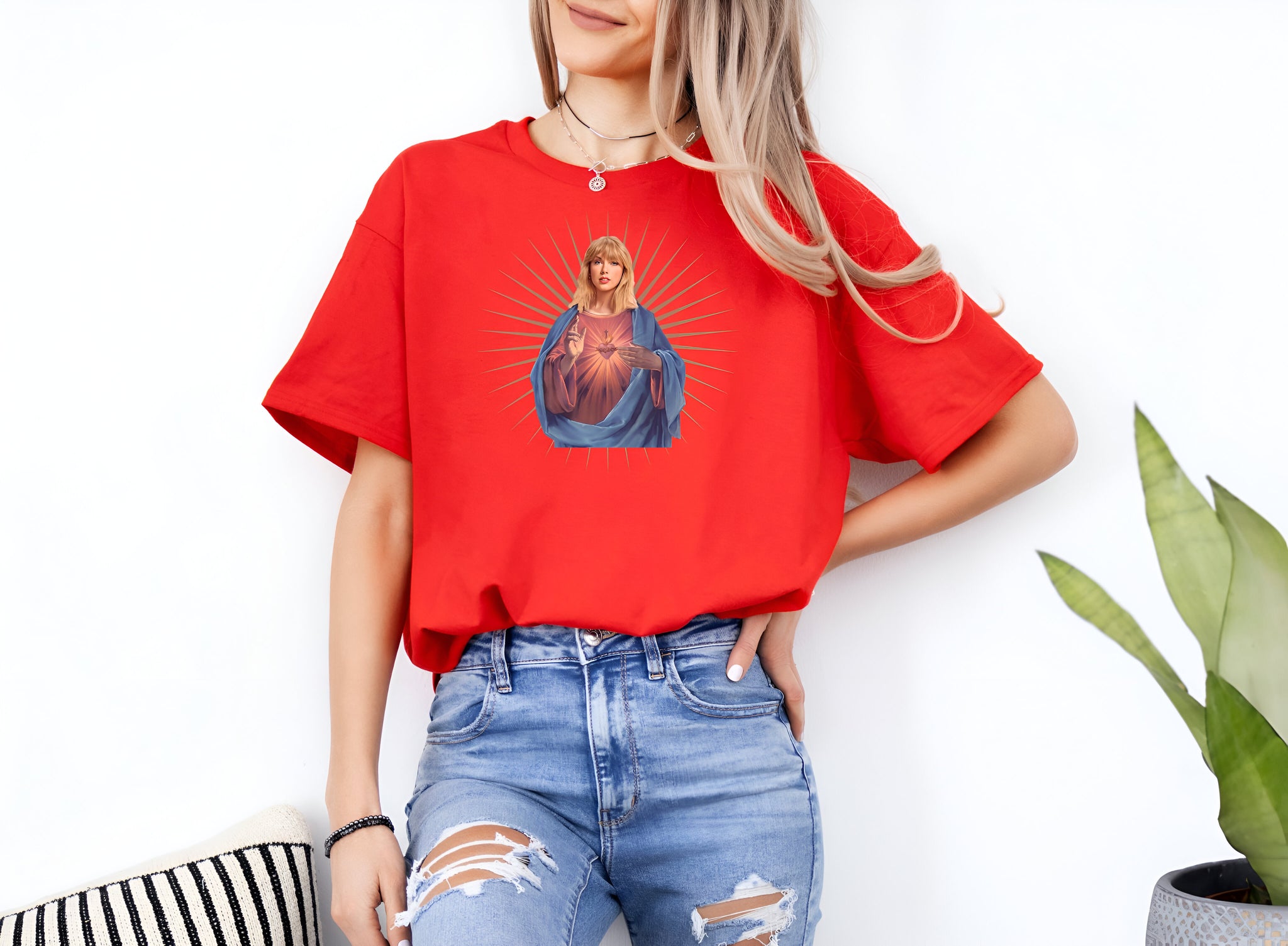 Taylor Swift 'Jesus' Tee, Taylor Swift Album Shirt, Taylor Swiftie Merch, Taylor Swiftie Clothing, Taylor Swift Shirt, Music Tshirt, Fan Art  MS2007 03