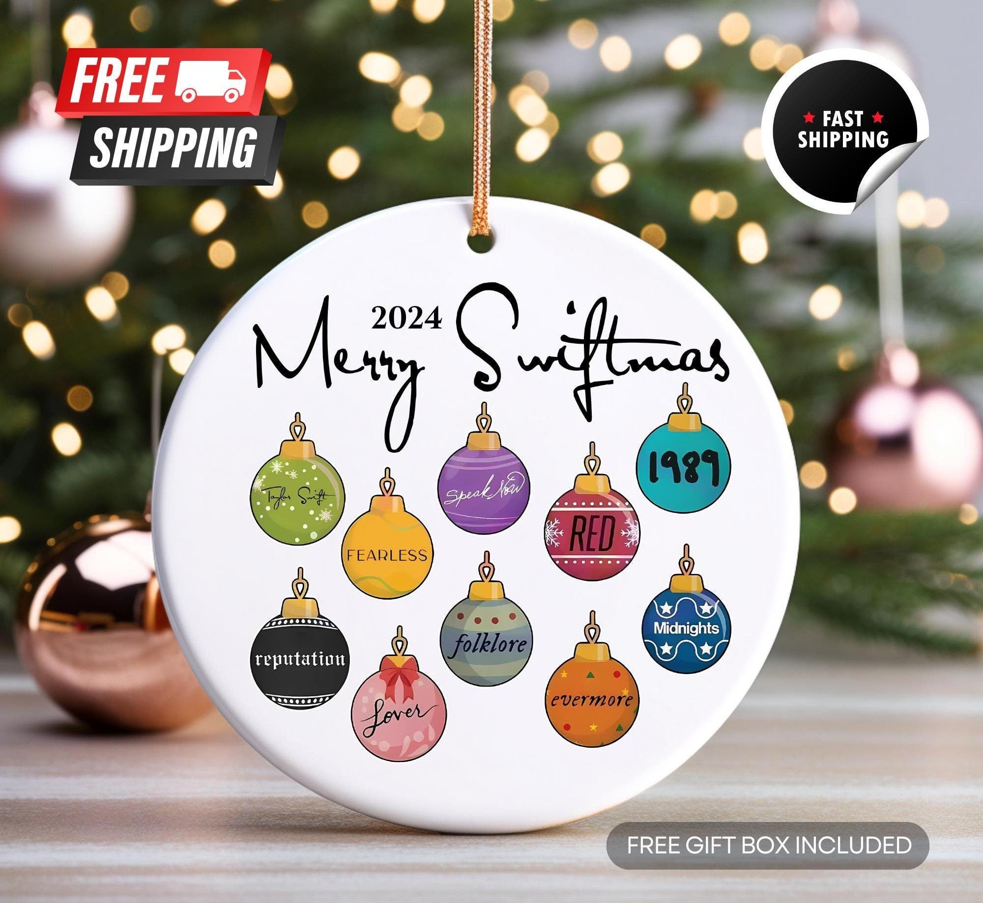 Tay Tay Personalized Christmas Ornament  Christmas Ornament  Merry Christmas  Customize Ornament  Gift for Her  Gift for Family ORH1710T