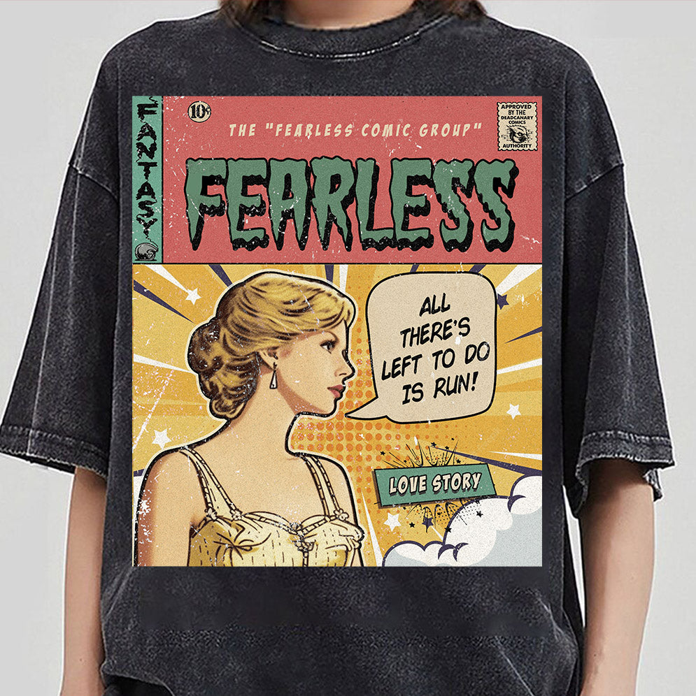 Taylor Swift Png, Fearless Comic Shirt, V2 Sweatshirt Merch Love Story Vintage Comic Book Album Fearless