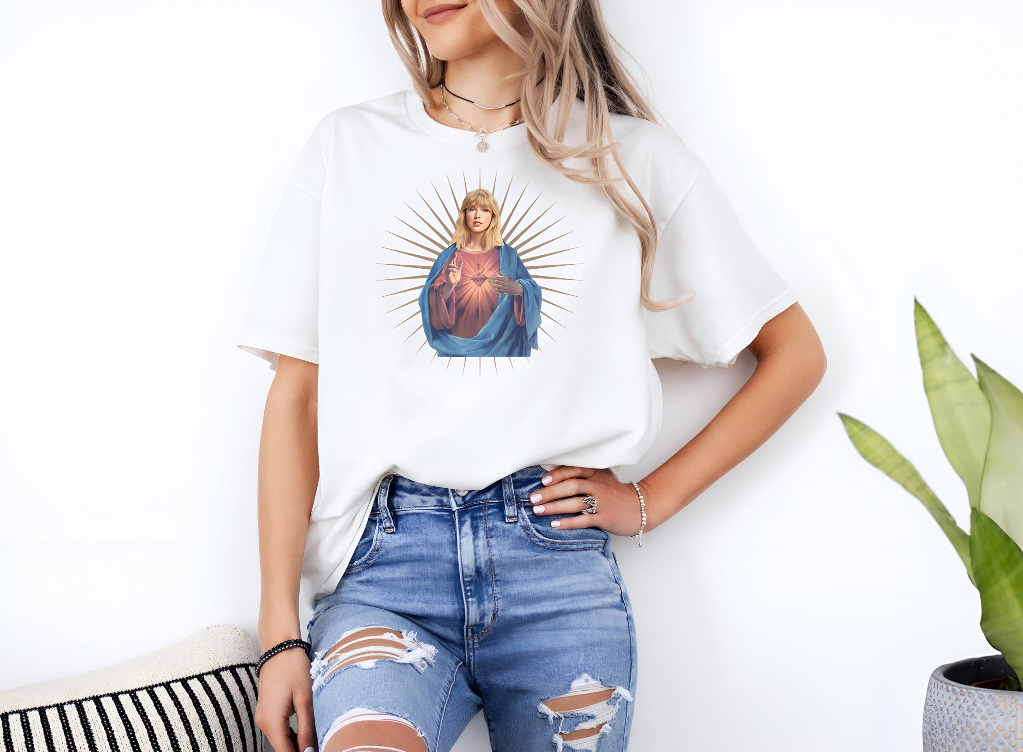 Taylor Swift 'Jesus' Tee, Taylor Swift Album Shirt, Taylor Swiftie Merch, Taylor Swiftie Clothing, Taylor Swift Shirt, Music Tshirt, Fan Art  MS2007 03