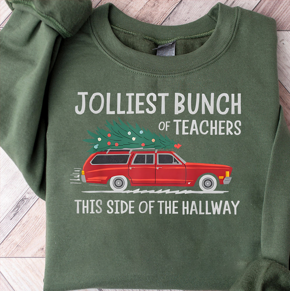 Teacher Christmas Shirts, Jolliest Bunch of Teachers, Matching Teacher Shirts, Holiday Teacher Shirt, Group Teacher T-shirts, Funny Teacher